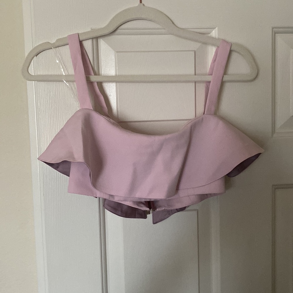 HOUSE OF CB, 'Tyna' Ruffle Crop Top - Picture 4 of 7